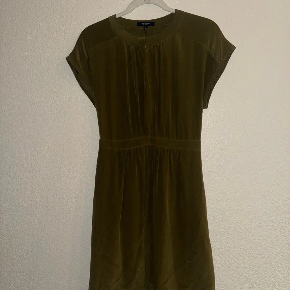 Madewell Olive Green Dress - Picture 3 of 6